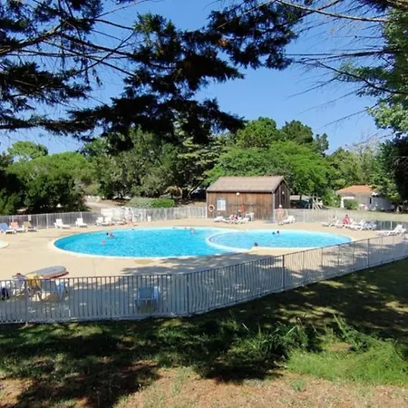 Avec Terrasse Au Les Sables Vignier - Api-1-52-749 Camping